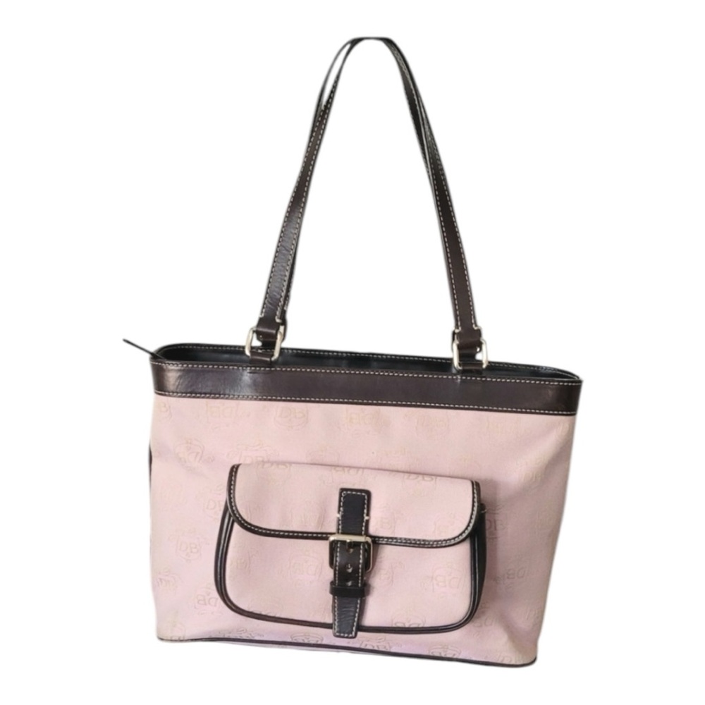 Dooney & Bourke Pink and Brown Tote Bag